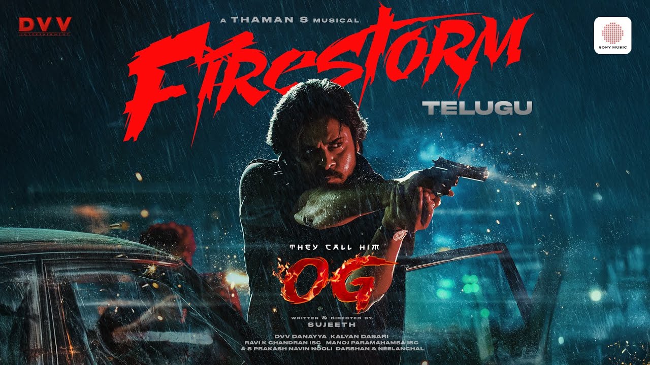 They Call Him OG - Firestorm Lyric Video | Pawan Kalyan | Sujeeth | Thaman S | DVV Danayya