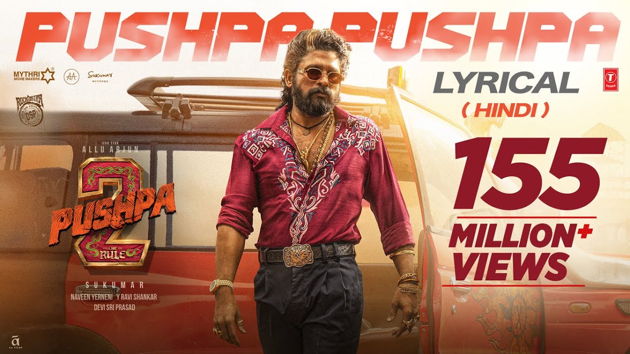 Pushpa Pushpa (Lyrical)-Pushpa 2 The Rule | Allu Arjun |Sukumar |Rashmika |Mika,Nakash |Fahadh F|DSP