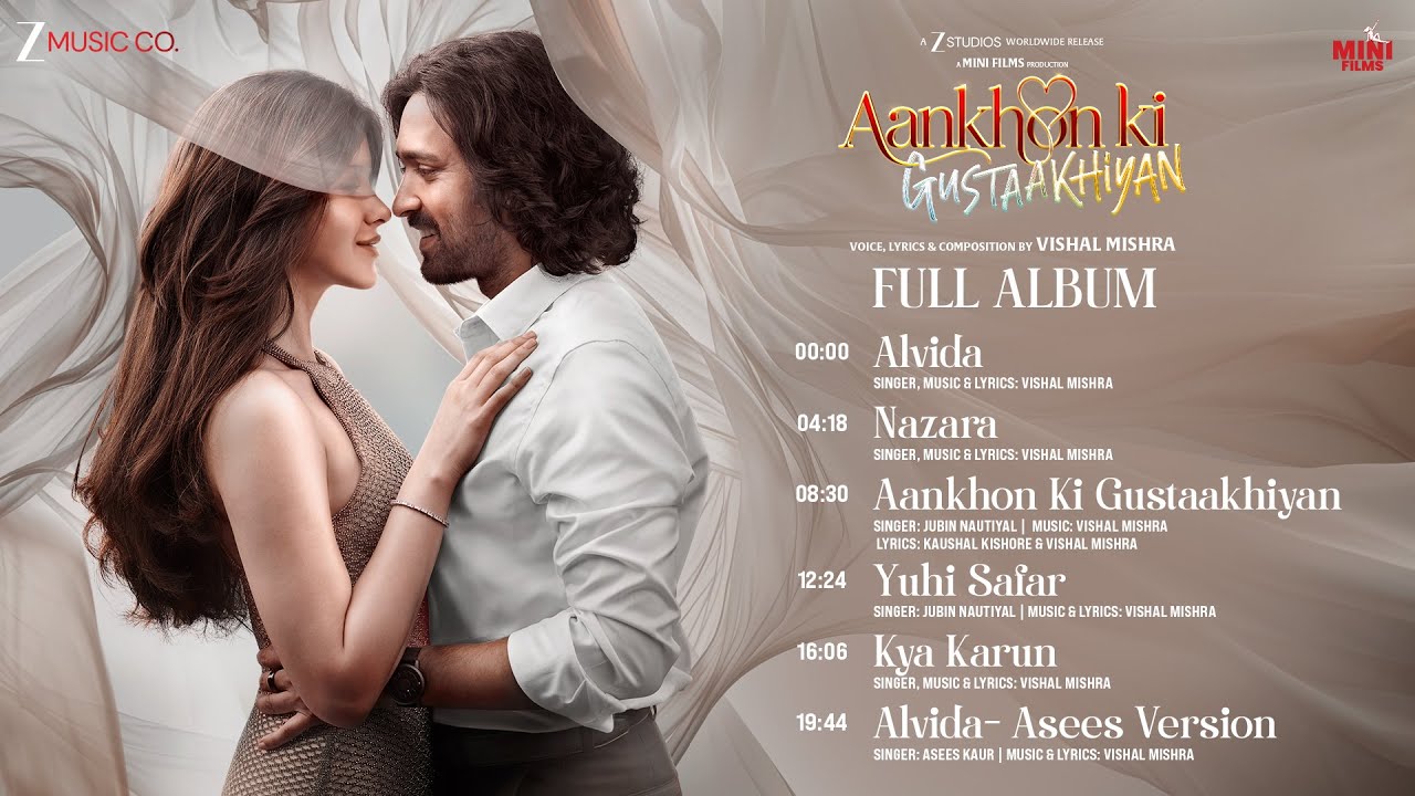Aankhon Ki Gustaakhiyan - Title Track| Vikrant Massey, Shanaya Kapoor| Jubin Nautiyal, Vishal Mishra