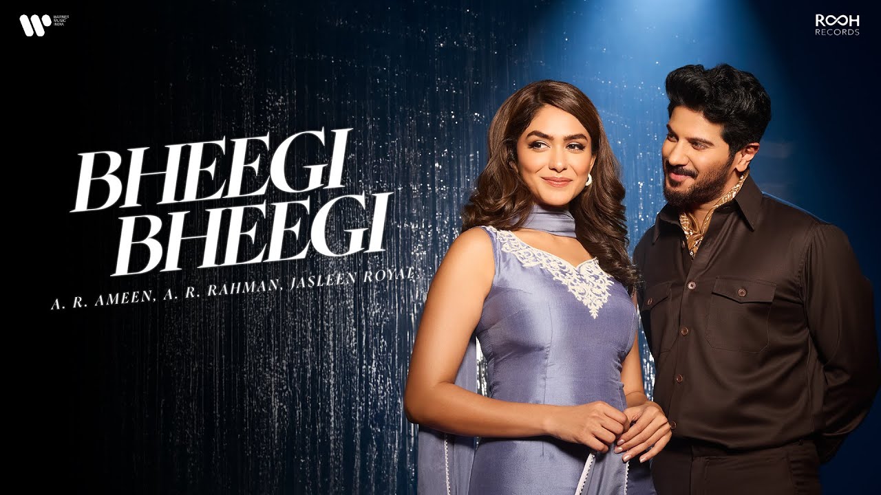 Bheegi Bheegi Official Music Video  A.R. Ameen, A.R. Rahman, Jasleen, Dulquer, Mrunal & Irshad Kamil