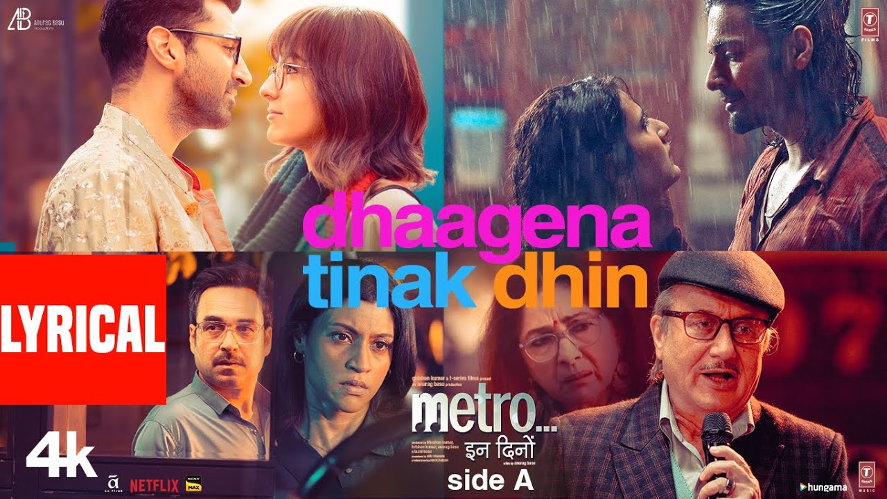 Dhaagena Tinak Dhin (Lyrical Video): Sachet Tandon, Akasa Singh |Pritam |Mayur Puri |Metro...In Dino