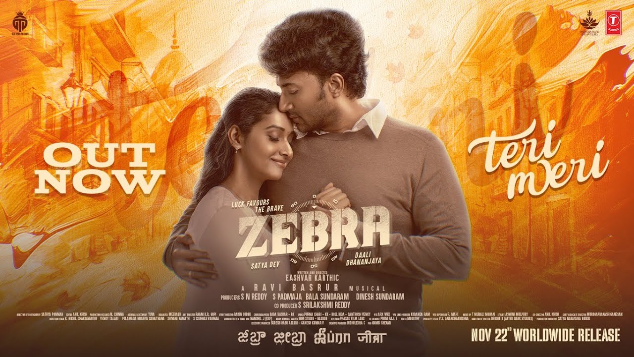Teri Meri Lyrical Video Song | Zebra | Satya Dev,Daali Dhananjaya | Ravi Basrur | Eashvar Karthic