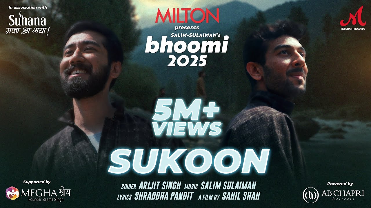 Sukoon | Arijit Singh | Salim Sulaiman | Shraddha Pandit | Bhoomi 2025 | New Hindi Song