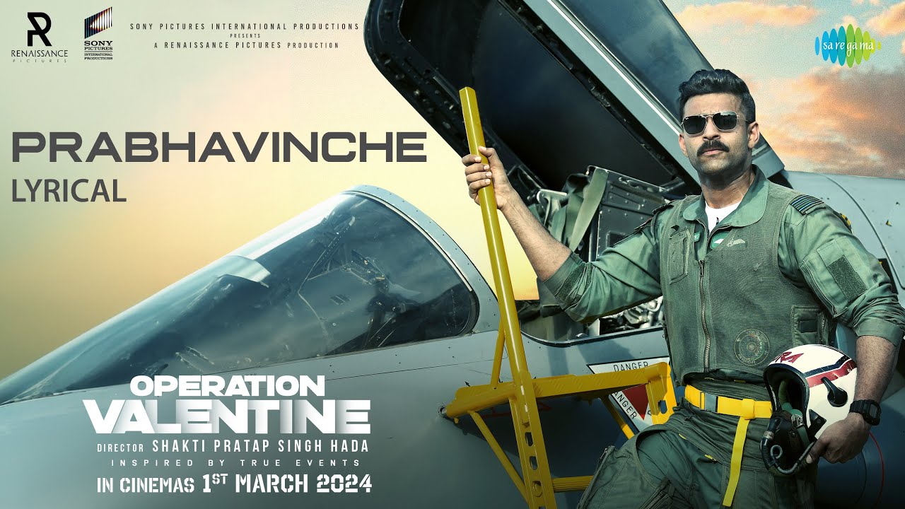 Prabhavinche - Lyrical | Operation Valentine | Varun Tej | Mickey J Meyer | Anurag Kulkarni