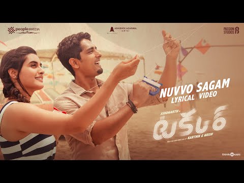 Nuvvo Sagam Lyric Video | Takkar (Telugu) | Siddharth, Divyansha | Karthik G Krish |Nivas K Prasanna