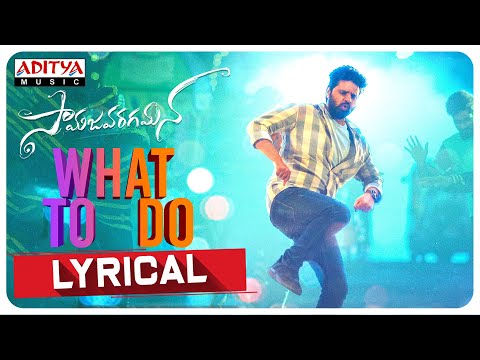 What To Do Lyrical Song | Samajavaragamana Songs | Sree Vishnu, Reba John |Ram Abbaraju |Gopi Sundar