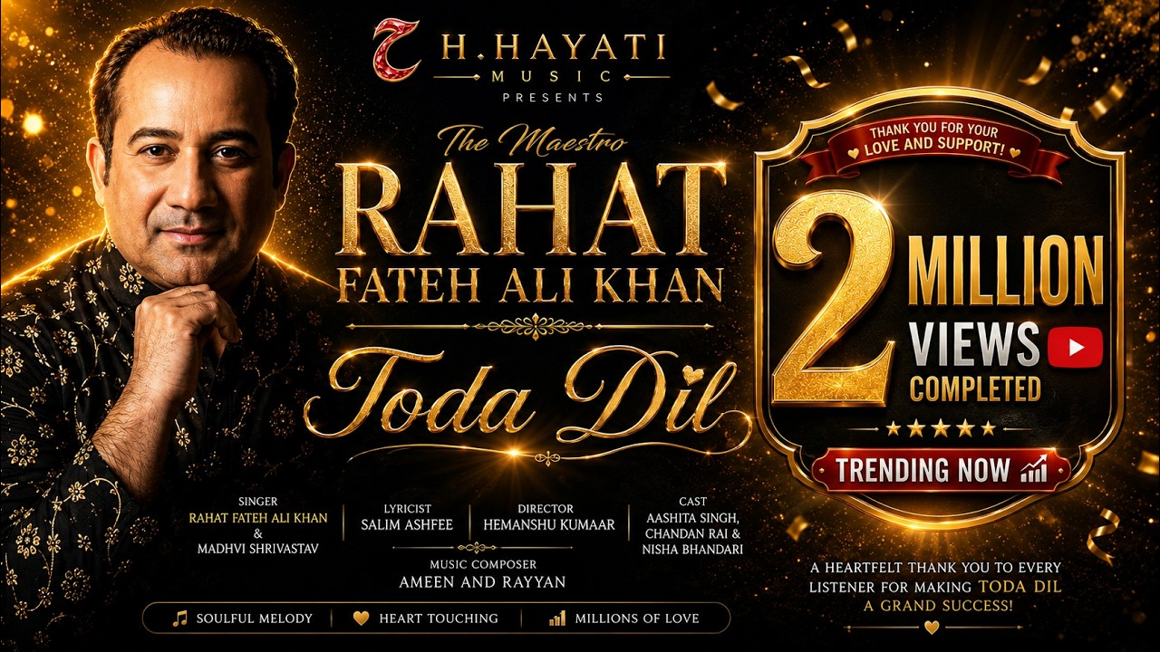 TODA DIL (Official Music Video) | Rahat Fateh Ali Khan & Madhvi Shrivastav