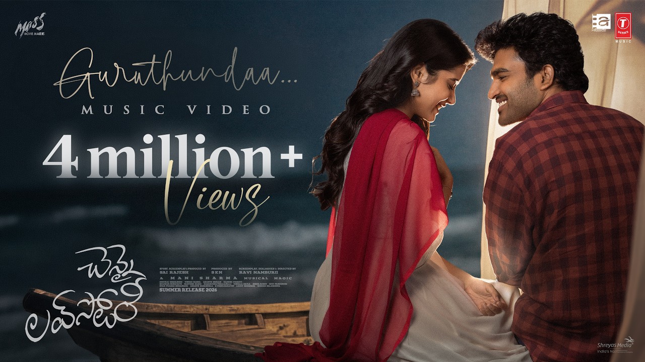 Guruthunda Music Video | Chennai Love Story | Kiran Abbavaraam, Sri Gouri Priya | Mani Sharma