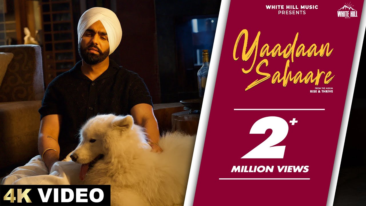 AMMY VIRK: YAADAAN SAHAARE (Official Video) | Drishhty Talwar | Punjabi Song #ammyvirk