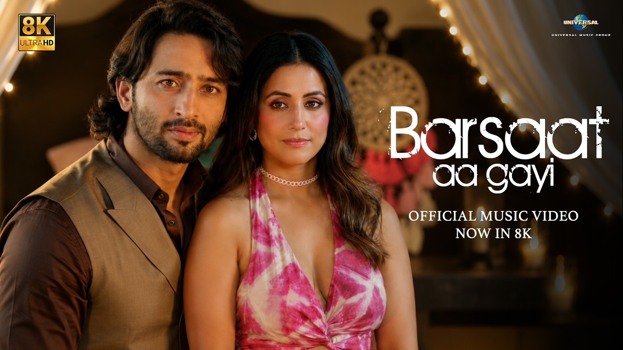 Barsaat Aa Gayi (Official Video) Hina Khan, Shaheer Sheikh | Javed-Mohsin | Shreya G, Stebin B | 8K