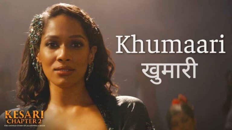 Khumaari Lyrics in Hindi - Kavita Seth