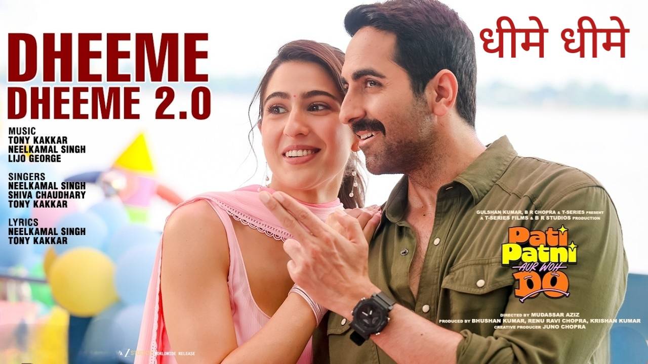 Dheeme Dheeme 2.0 Lyrics – Pati Patni Aur Woh Do (2026) | Neelkamal Singh, Shiva Chaudhary, Tony Kakkar