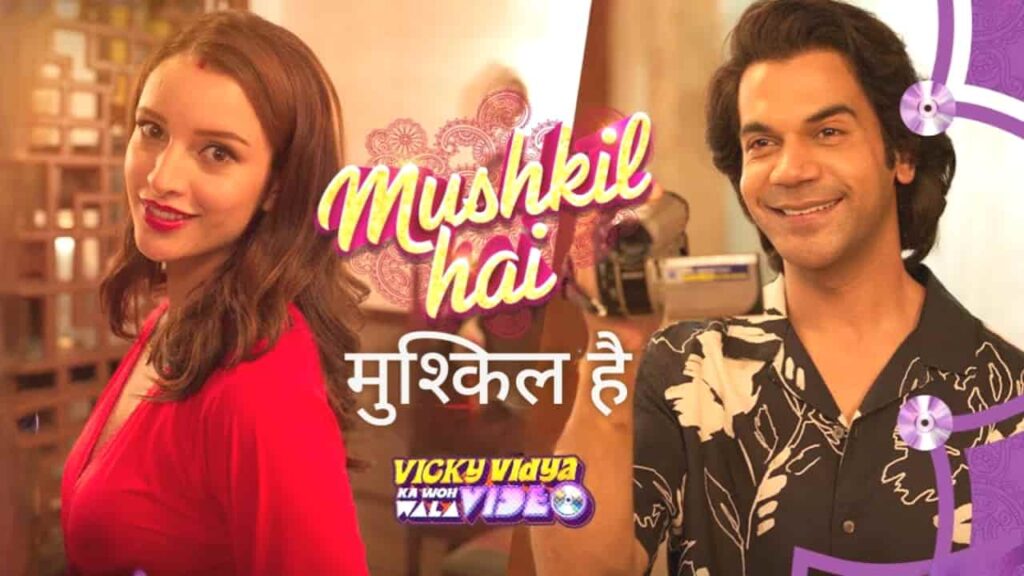 Mushkil Hai Lyrics in Hindi - Vicky Vidya Ka Woh Wala Video (2024) | Vishal Mishra, Hansika Pareek, Sachin - Jigar